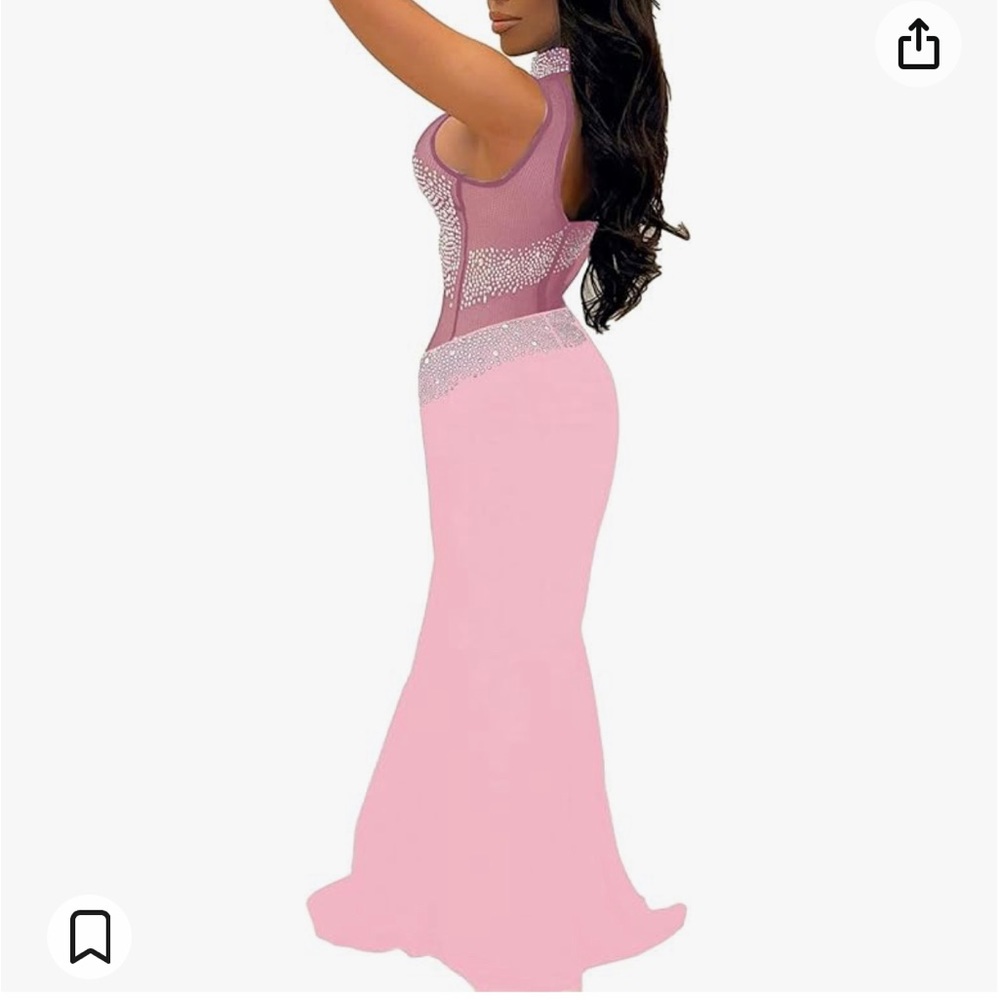 Pink Rhinestone dress - Picture 3 of 5